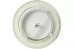 Dräneringsventil till fläkt av metall Ø 200 mm RAL 9010 med fjäderklämma - DVSC200