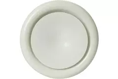 Matningsventil till fläkt av metall Ø 100 mm RAL 9010 med fjäderklämma - DVSC-P100