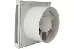 Badrumsfläkt Ø 100 mm vit med timer och fuktighetssensor - design EET100HT