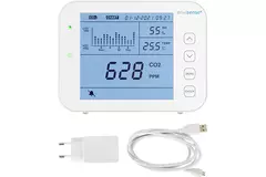 CO2-mätare EnviSense med dataloggare - inklusive digital instrumentpanel