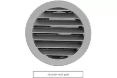 Isolerad fasadventil för naturlig ventilation Ø 100 mm SPK2-100