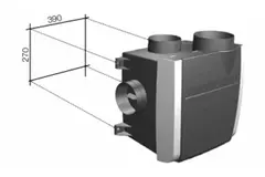 Vasco C400 Basic RF LE 400 m³/h + fuktsensor