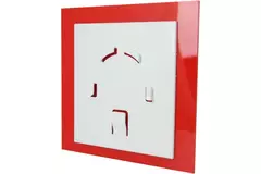 Air Roxy badrumsfläkt med anslutningsdiameter 125 mm med timer – plastpanel röd