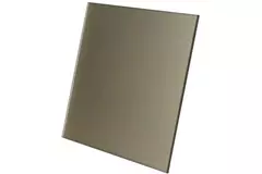 Badrumsfläkt Ø 100 mm – front av glas satinguld