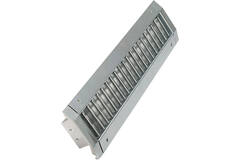 ClimaConnect kanalgaller, dubbelt justerbart, 525 x 125 mm, för rör 315–900 mm – obelagt