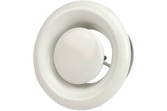 Ventilationsventil 80 mm metall - E-DVS80 RAL9010