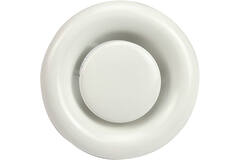 Ventilationsventil 160 mm metall - E-DVS160 RAL9010