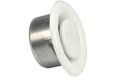 Ventilationsventil 160 mm metall - E-DVS160 RAL9010