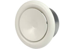 Ventilationsventil 80 mm metall - S-DVS80 RAL9010