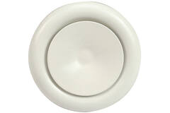 Ventilationsventil 100 mm metall - S-DVS100 RAL9010