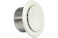 Ventilationsventil 100 mm metall - S-DVS100 RAL9010