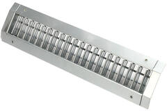 ClimaConnect kanalgaller, dubbelt justerbart, 525 x 125 mm, för rör 315–900 mm – obelagt