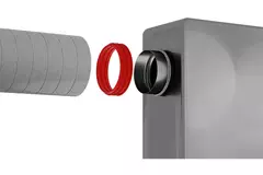 Heatpex anslutningsstycke för isolerad EPS-kanal - 150/160 mm