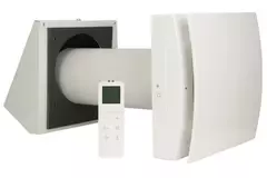 Decentraliserad WTW HRU vägg Ø150 med fjärrkontroll - 60 m³/h - HRU-WALL-RC-150-60-PEG