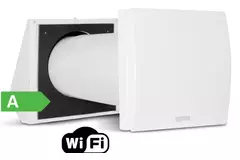 Decentraliserad WTW HRU-vägg med Wi-Fi-modul 60 m³/h - Ø150 - HRU-WALL-WI-150-60