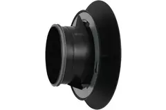 Imaginair RLV-ventil stor Ø 125 mm - monteringsfjädrar + ring - svart