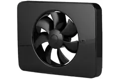 Vent-Axia Lo-Carbon iQ platte design badrumsfläkt SVART Ø 100 - 125 mm