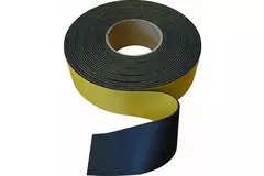 Isoleringstejp neutral 75 mm - svart (rulle 15m)