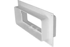 Rektangulär anslutningsfläns av plast 220x90mm (KFS29)