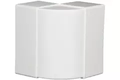 Rektangulär böj av plast vertikal 90° 110x55 - KLV.