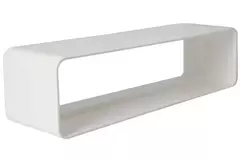 Rektangulärt kopplingsstycke av plast 220x90 mm