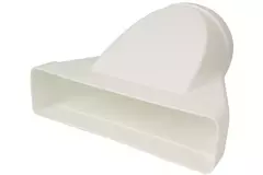 Rektangulär reducerare av plast Ø 125 mm - 220X55 mm - KSD25-125