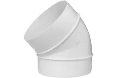 Rund 45° böj av plast, diameter: 100 mm AL100-45