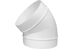 Rund 45° böj av plast, diameter: 150 mm AL150-45