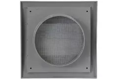 Lamellgaller för avlastning av ventilationsgaller 190x190 diameter: 125, grått - ND12ZP
