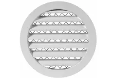 Aluminiumgaller Ø 100, vit  - MRA100W - RAL9016