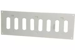 Metall justerbart rektangulärt spårgaller 300x100, vit  - MR3010R - RAL9016