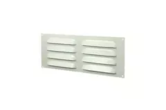 Rektangulärt spårgaller, metall 260x105, vit  - MR26105