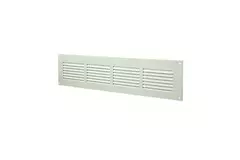 Rektangulärt spårgaller, metall 400x100, vit  - MR4010