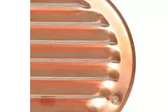 Runt ventilationsgaller av metall Ø 125 mm koppar - MR125Cu