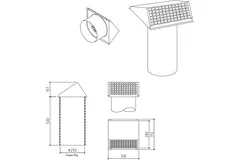 Thermoduct vägggenomföring 250 mm
