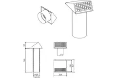 Thermoduct vägggenomföring 125 mm