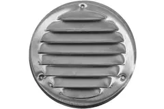 Runt ventilationsgaller av metall 100 mm aluminium - MR100AL