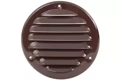 Runt ventilationsgaller av metall Ø 160 mm, brunt - MR160B – RAL8016