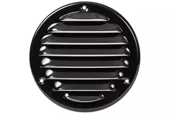Runt ventilationsgaller av metall 100 mm svart - MR100M – RAL9005