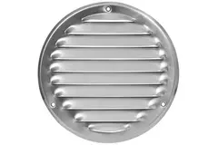 Runt ventilationsgaller av metall Ø 125 mm aluminium - MR125Al