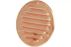 Runt ventilationsgaller av metall Ø 125 mm koppar - MR125Cu