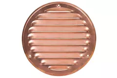 Runt ventilationsgaller av metall Ø 125 mm koppar - MR125Cu
