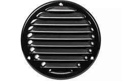Runt ventilationsgaller av metall Ø 125 mm, svart - MR125M – RAL9005