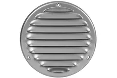 Runt ventilationsgaller av metall 100 mm, grått - MR100P – RAL9006