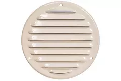 Runt ventilationsgaller av metall Ø 125 mm, beige - MR125Y – RAL1015