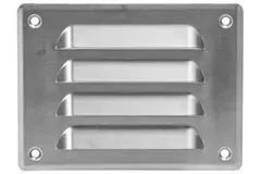 Fyrkantigt ventilationsgaller av metall 140x105 mm aluminium - MR14105Al