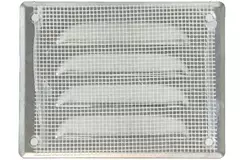 Fyrkantigt ventilationsgaller av metall 140x105 mm zink - MR14105Zn
