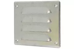 Fyrkantigt ventilationsgaller av metall 140x105 mm zink - MR14105Zn