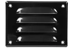 Fyrkantigt ventilationsgaller av metall 140x105 mm, svart - MR14105M - RAL9005
