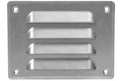 Fyrkantigt ventilationsgaller av metall 140x105 mm zink - MR14105Zn